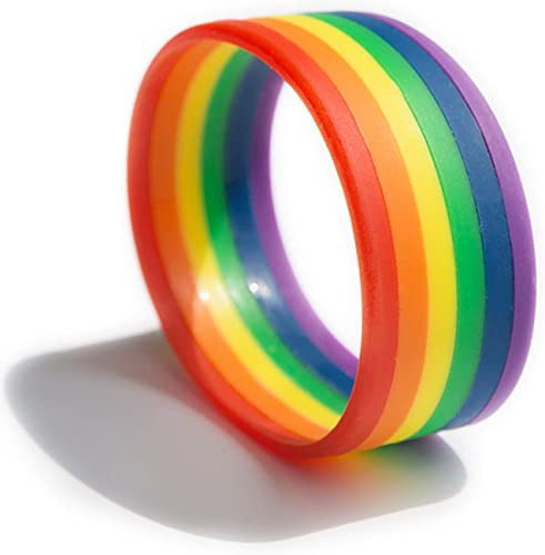 Silicone rainbow bracelets