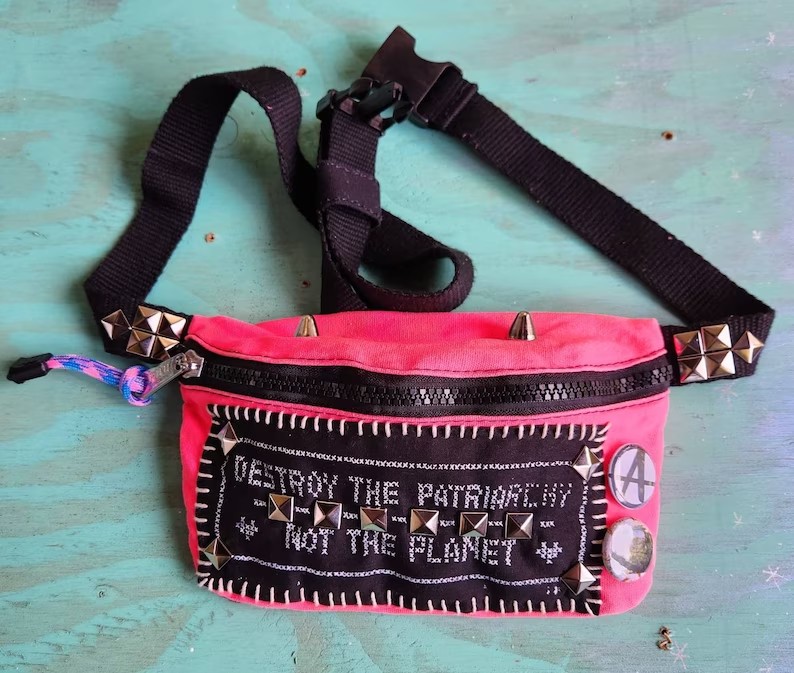 Feminist/Activist Pink by Victoria's Secret Hot UV Pink Punk Fanny Pack