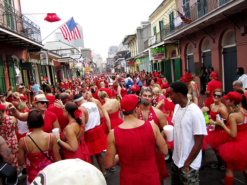 Red Dress in New Orleans